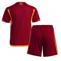 Echipament fotbal AS Roma Tricou Acasa 2023-24 pentru copii maneca scurta (+ Pantaloni scurti)